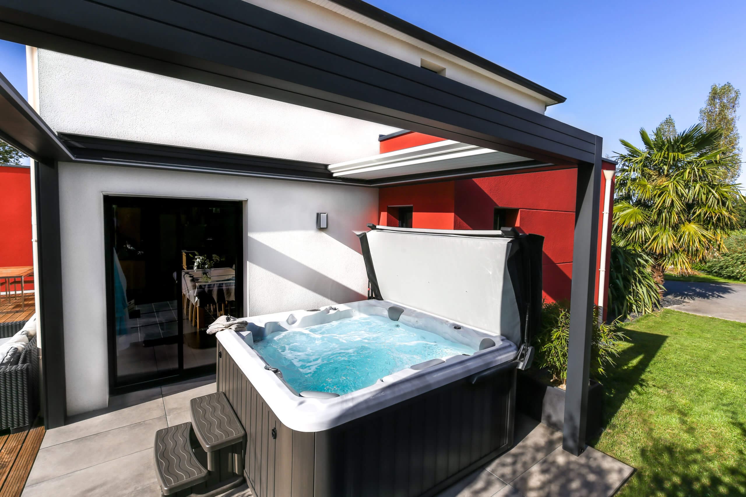 Tips for Creating the Perfect Hot Tub Oasis • Deluxe Awning Co.